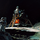 NASA concept art depicting the Apollo 13 mission (which never actually made it to the lunar surface).